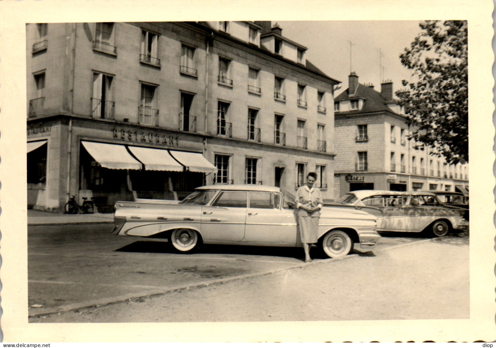 Photographie Photo Vintage Snapshot Amateur Automobile Voiture Auto &agrave; Situer - Auto's
