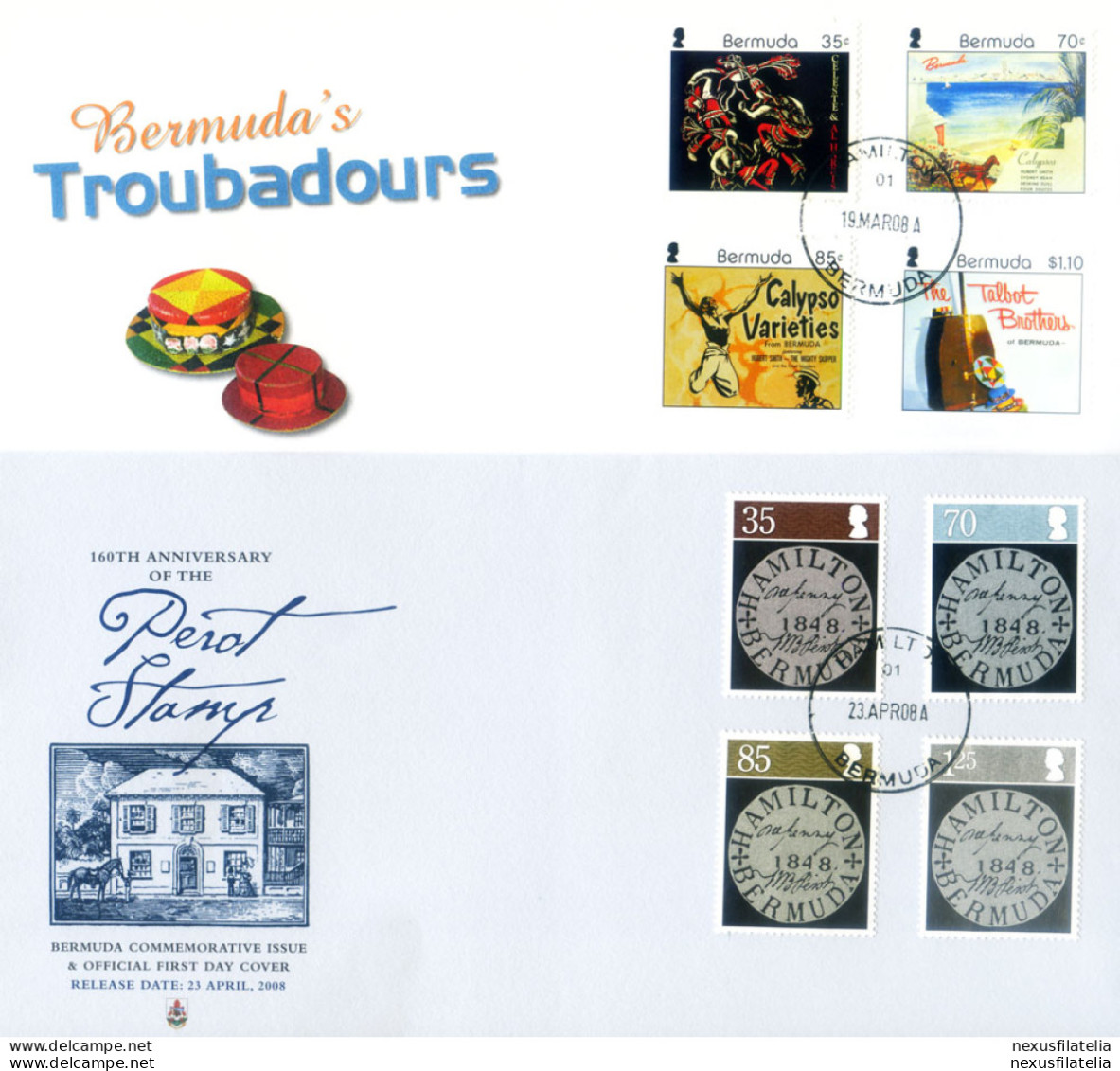 6 FDC Del 2008. - Bermuda