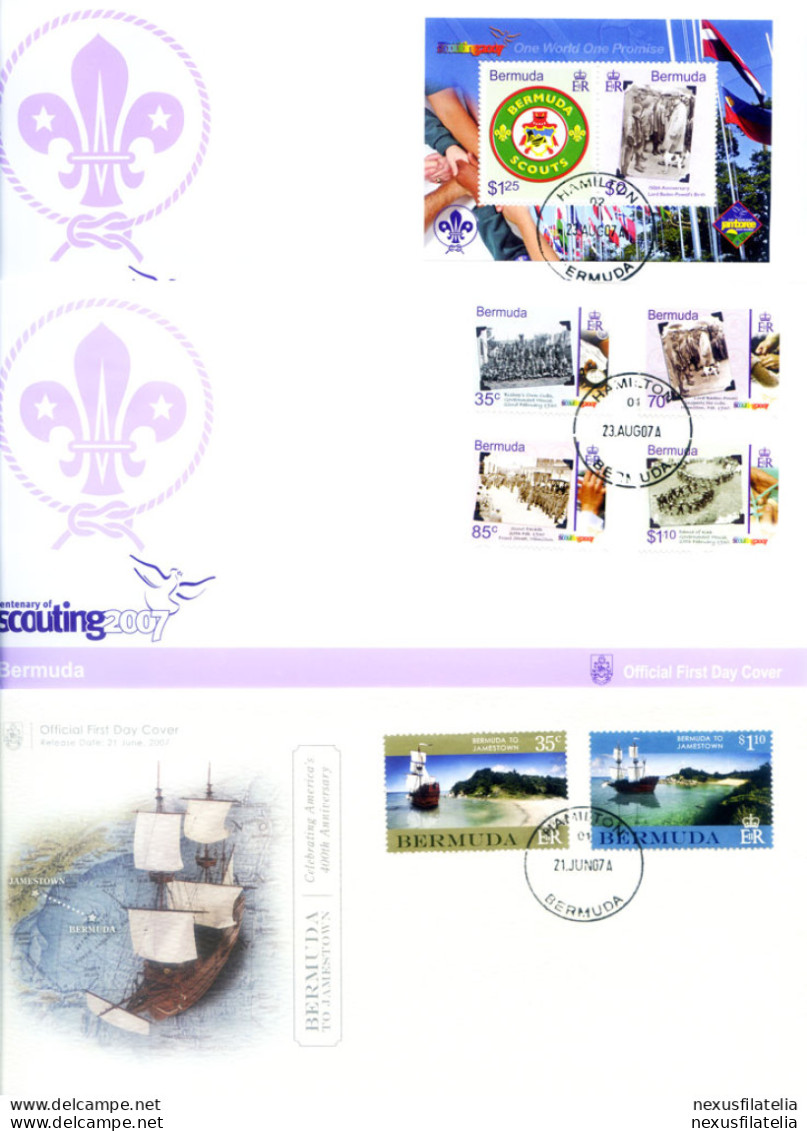 Annata Completa FDC 2007. - Bermudes