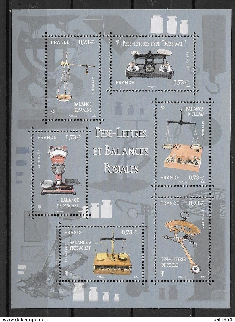 France 2017 Bloc Feuillet  Neuf Luxe. Pèse Lettres Et Balances Postales à La Faciale + 15% - Neufs