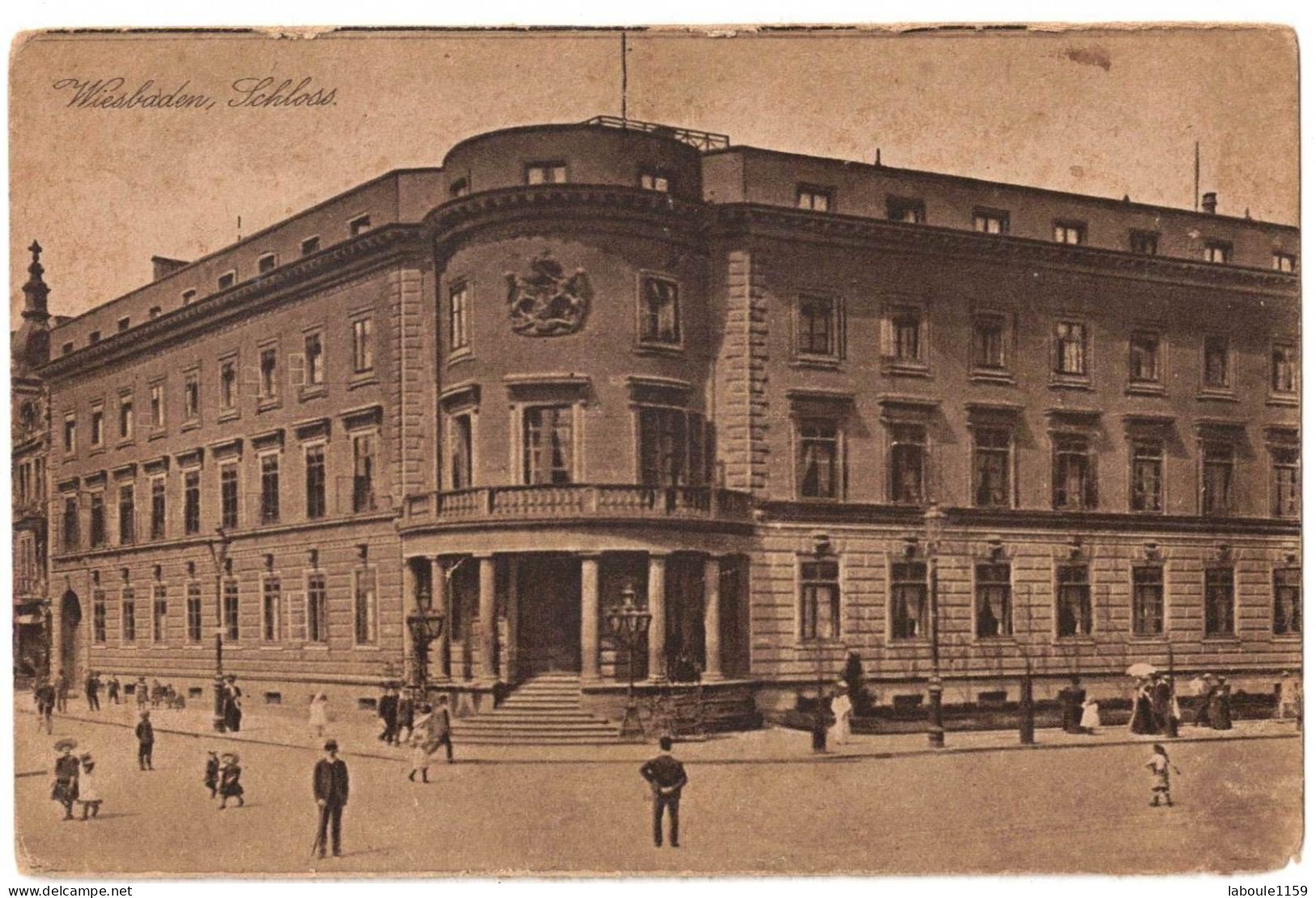ALLEMAGNE DEUTSCHLAND HESSE WIESBADEN : SCHLOSS 6 Circulee En 1923 - Wiesbaden