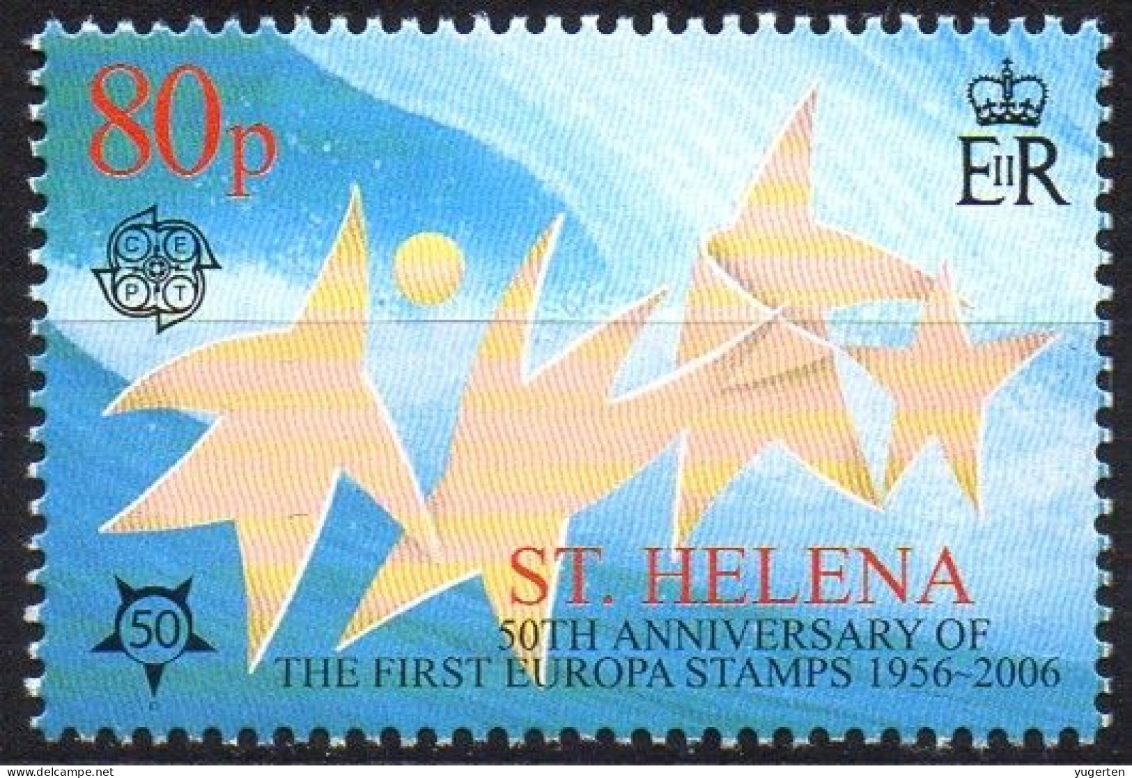 ST HELENA - 2006 - 1v - MNH - The 50 Years Anniv. Of The First EUROPA Stamps - Star - Stars - Etoiles - Sterne - Stern - Gezamelijke Uitgaven