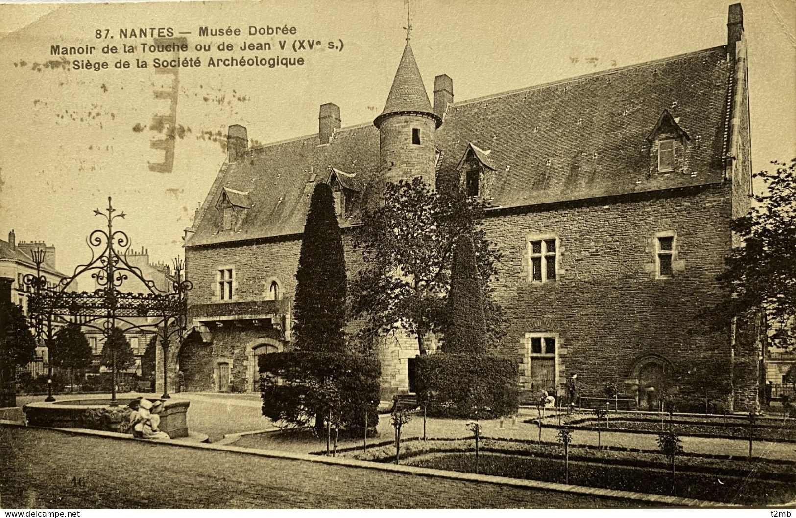 CPA (Loire Atlantique) NANTES - Musée Dobrée, Manoir De La Touche Ou De Jean V, Siège De La Société Archéologique - Nantes