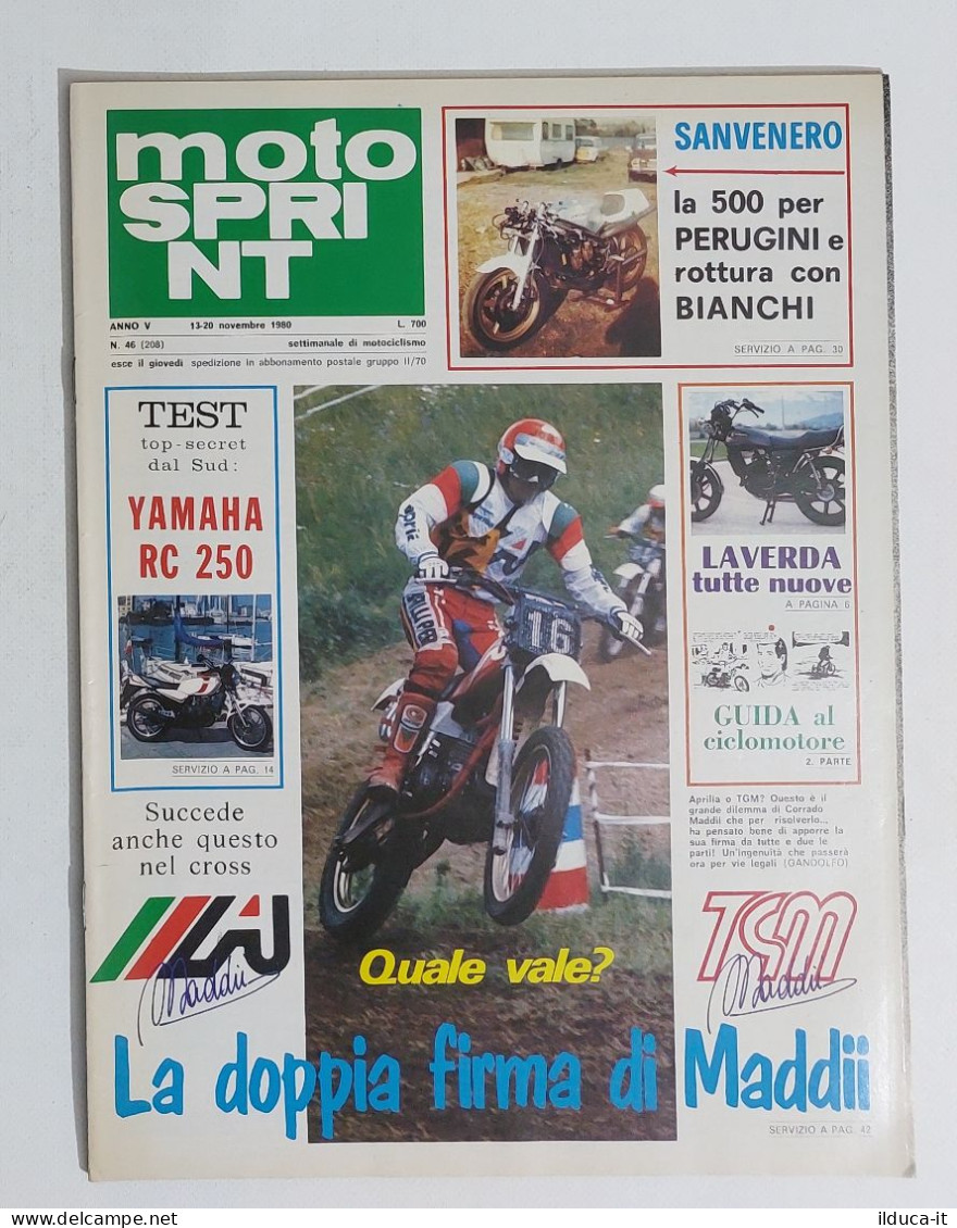 60476 Motosprint 1980 A. V N. 46 - Yamaha RC 250 / Laverda 125 Wild - Moteurs