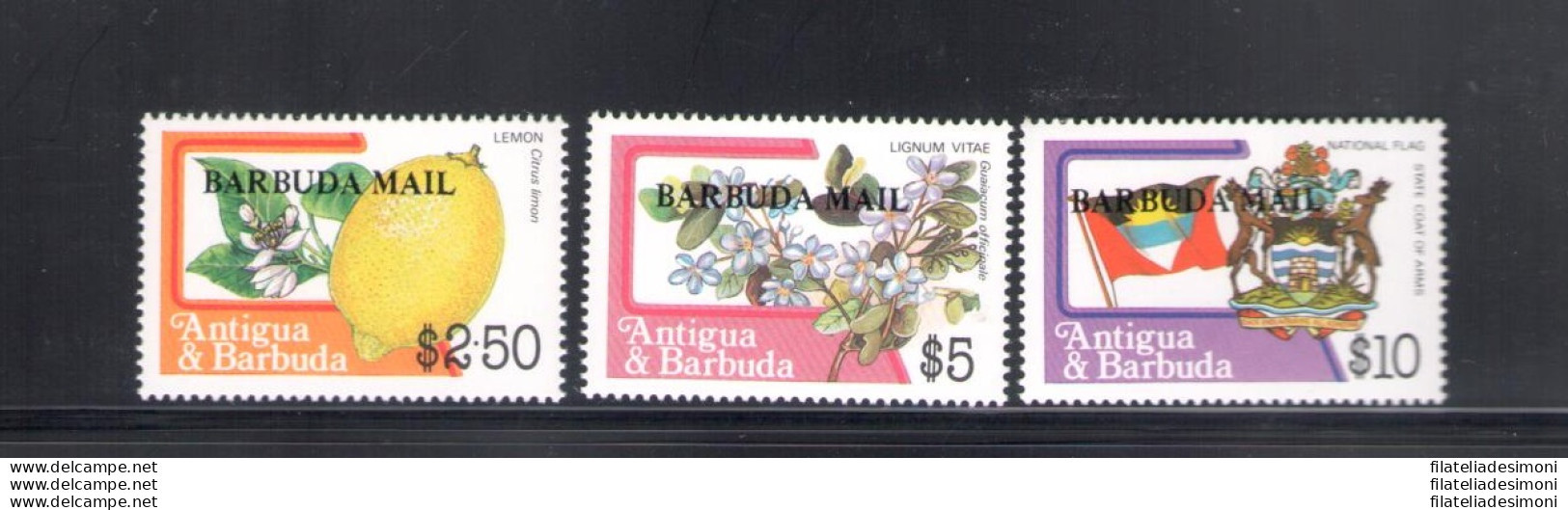 1983 Antigua - Yvert Et Tellier N. 701-18 - Serie Ordinaria - Fiori E Frutti - 18 Valori - MNH** - Autres & Non Classés