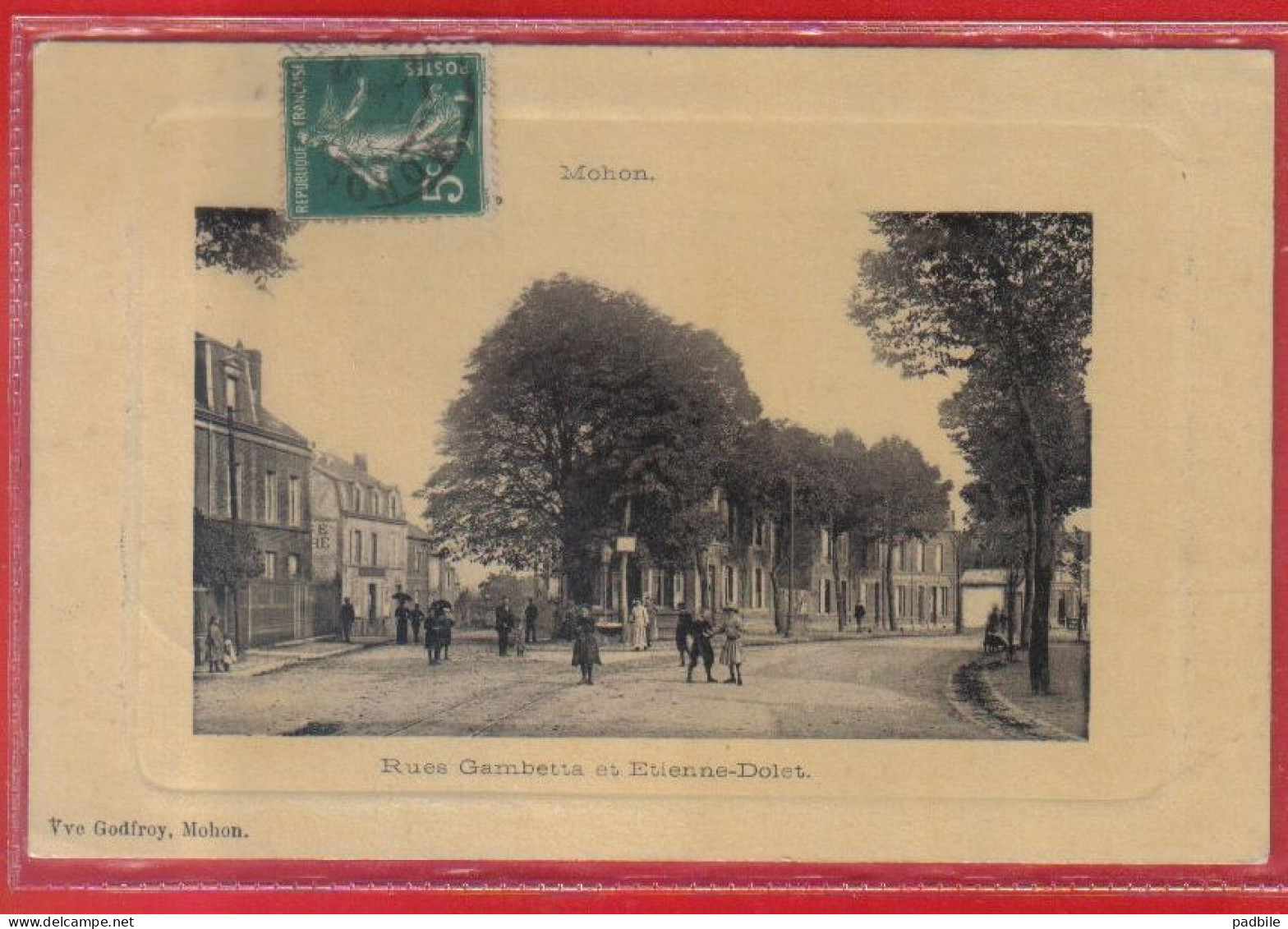 Carte Postale 08. Mohon  Rues Gambetta Et Etienne Dolet  Très Beau Plan - Autres & Non Classés