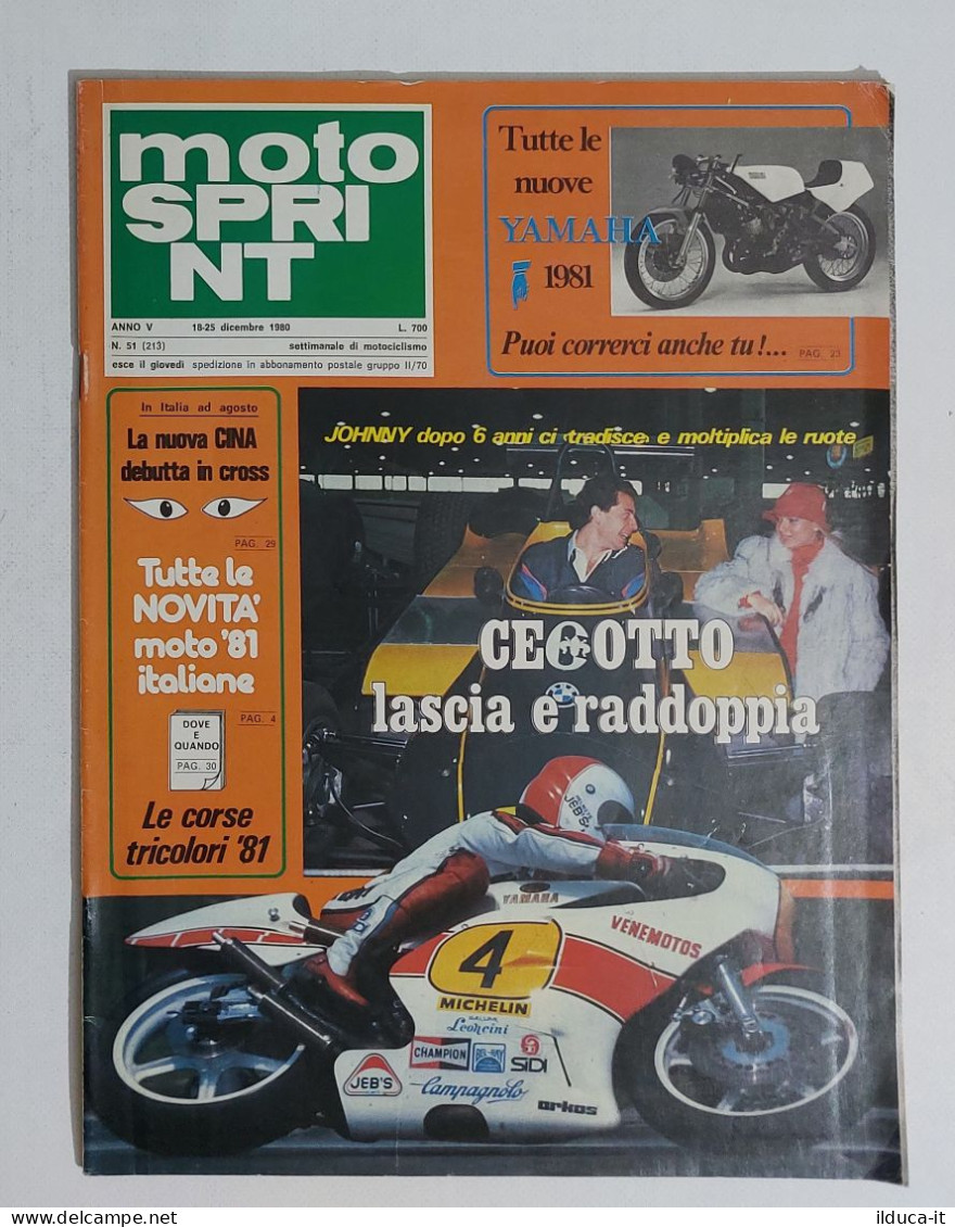 60484 Motosprint 1980 A. V N. 51 - Moto Guzzi Le Mans II / Yamaha '81 - Motoren