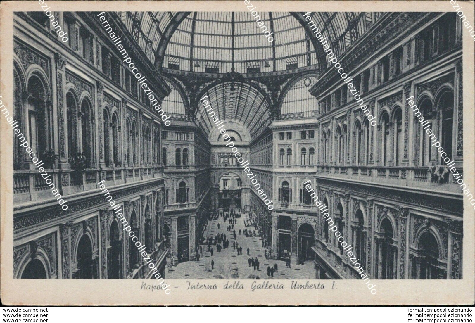 At169 Cartolina Napoli Citta' Interno Della Galleria Umberto I - Napoli