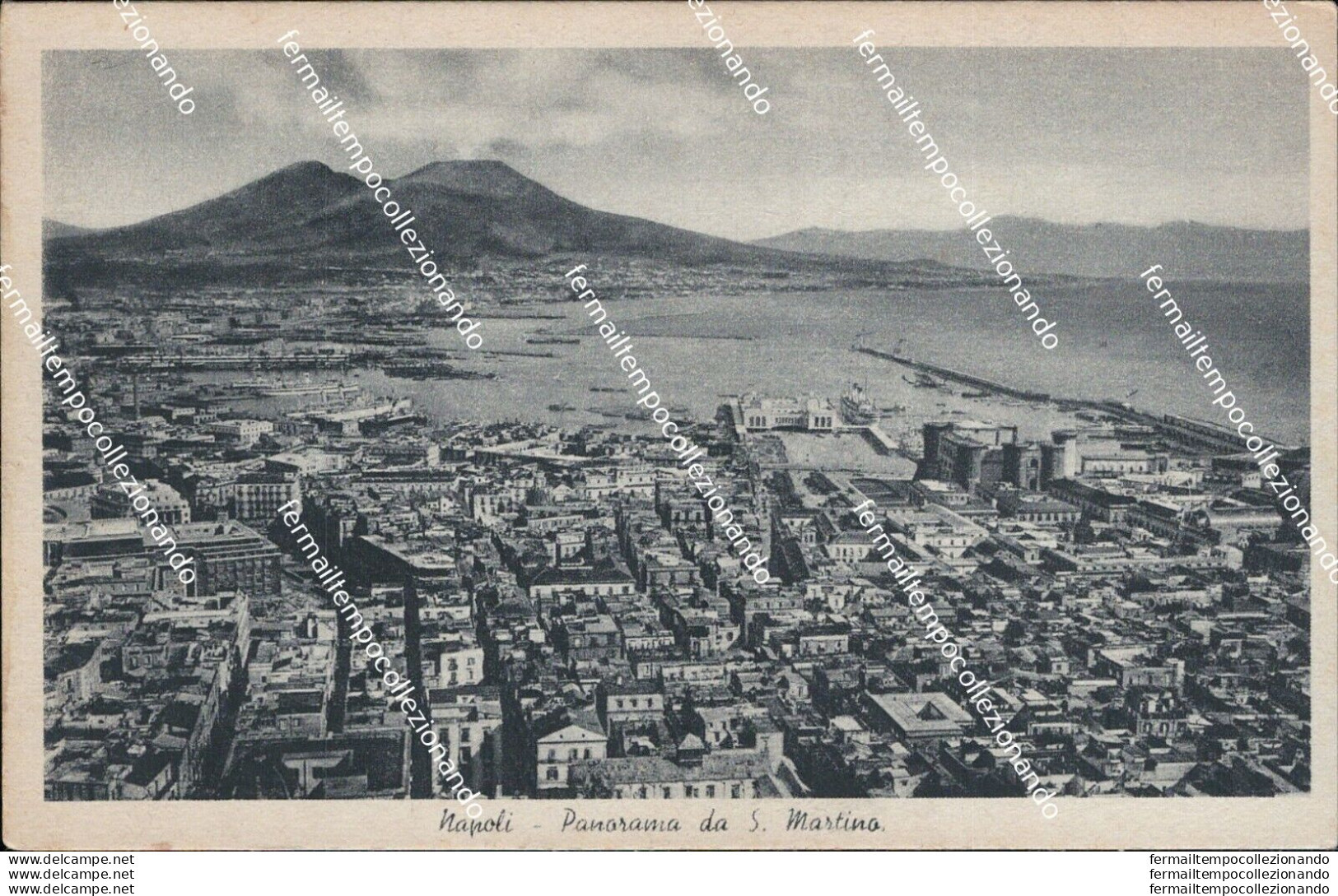 At171 Cartolina Napoli Citta' Panorama Da S.martino - Napoli (Neapel)