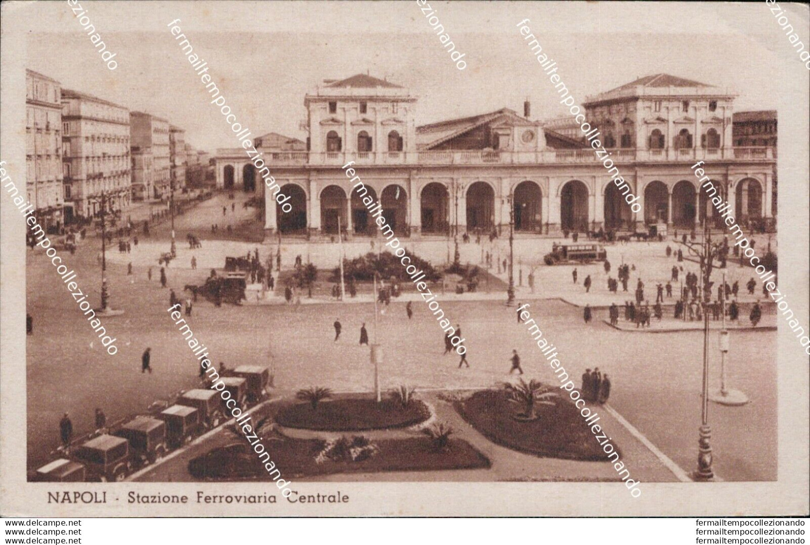 At173 Cartolina Napoli Citta' Stazione Ferroviaria Centrale - Napoli (Napels)
