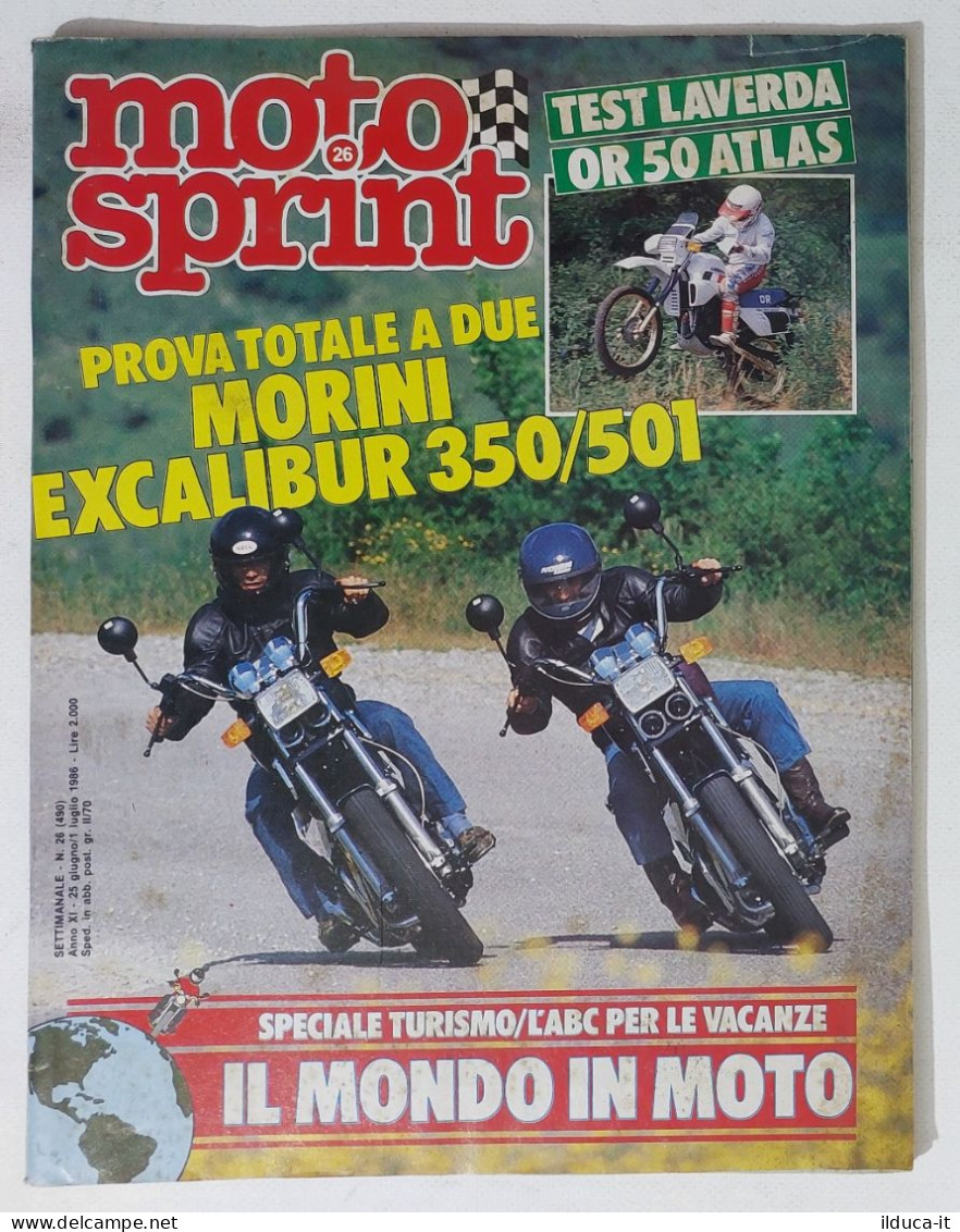 60487 Motosprint 1986 A. XI N. 26 - Laverda OR 50 Atlas / Morini Excalibur 350 - Engines