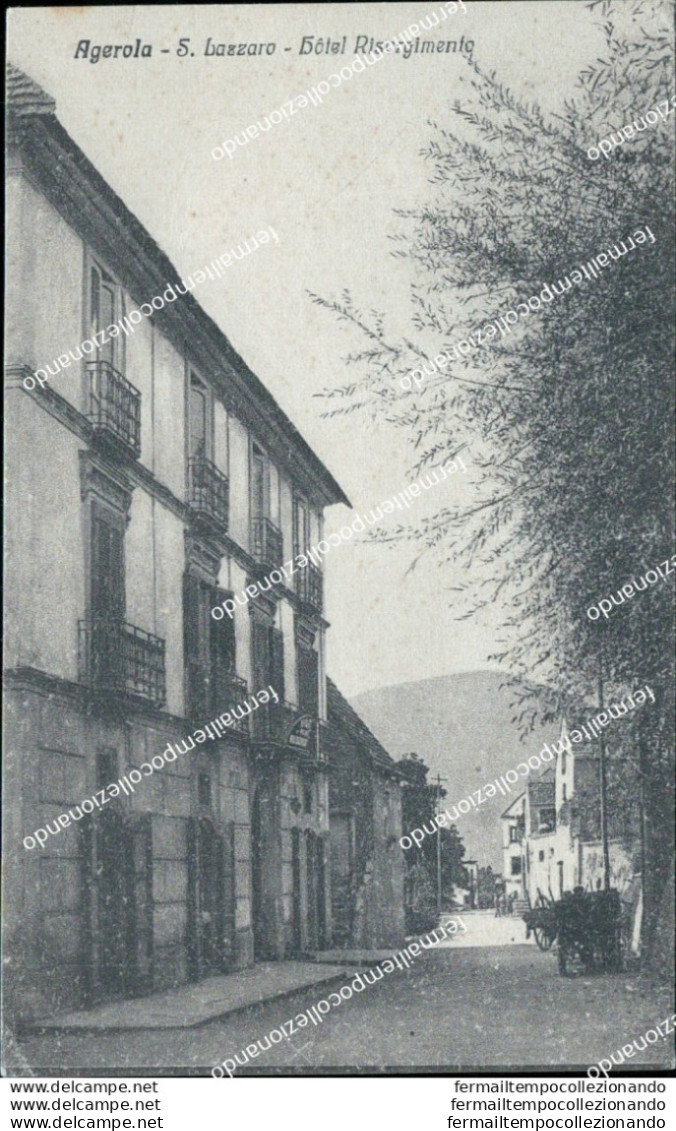 As667 Cartolina Agerola S.lazzaro Hotel Risorgimento Provincia Di Napoli - Napoli