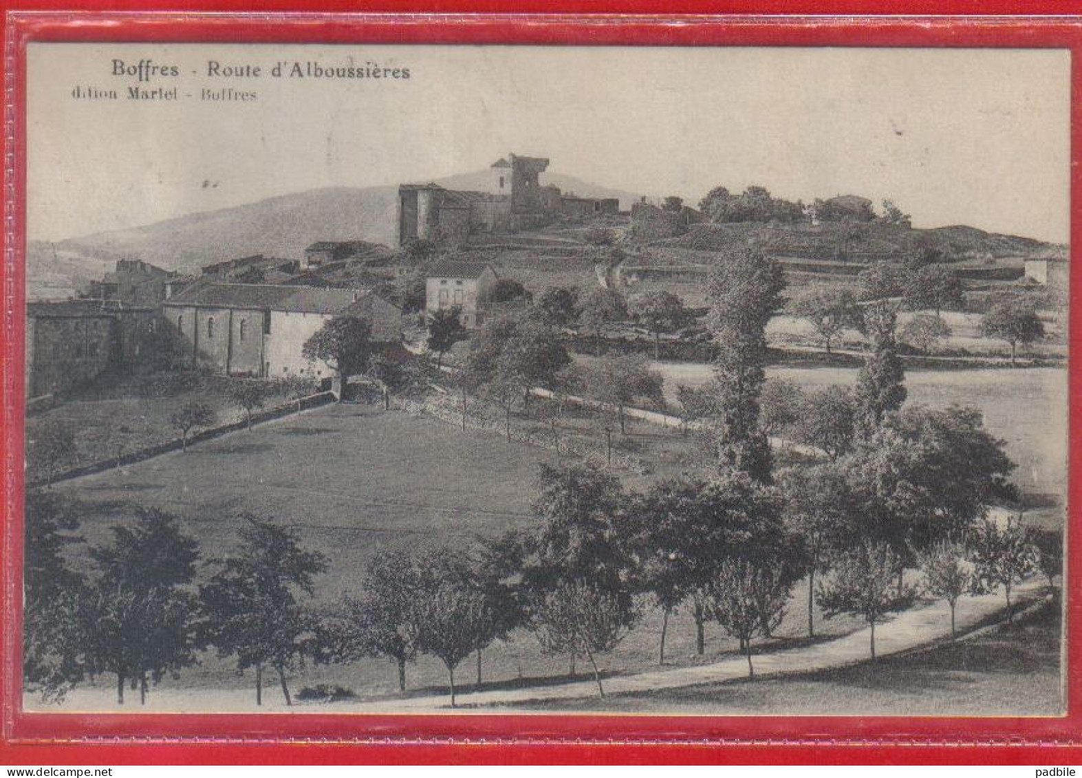 Carte Postale 08. Boffres  Route D'Alboussières Très Beau Plan - Sonstige & Ohne Zuordnung