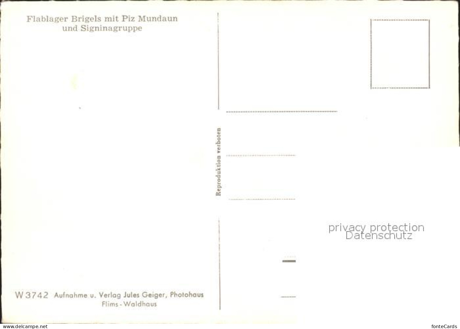 11837186 Brigels Flablager Piz Mundaun Signinagruppe Brigels - Other & Unclassified