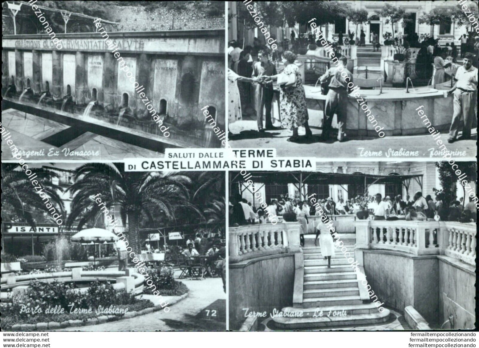 Bg551 Cartolina Saluti Di Castellammare Di Stabia Provincia Di Napoli - Napoli