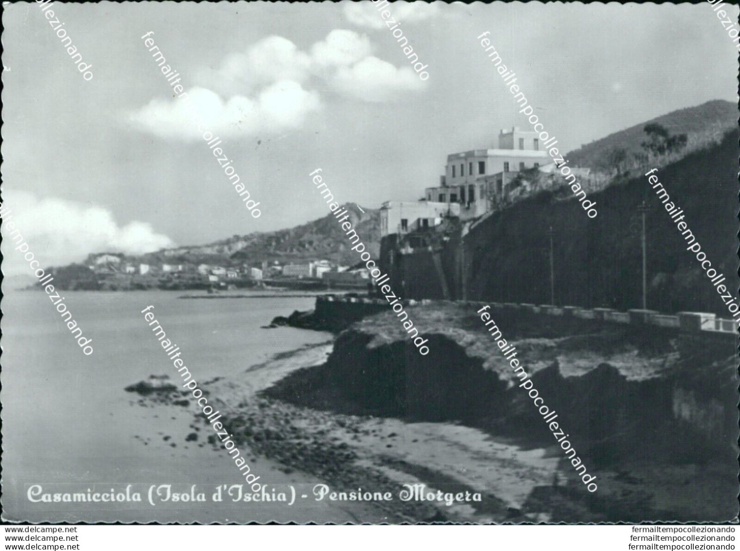 Bg577 Cartolina Casamicciola Pensione Morgera Ischia Provincia Di Napoli - Napoli (Neapel)