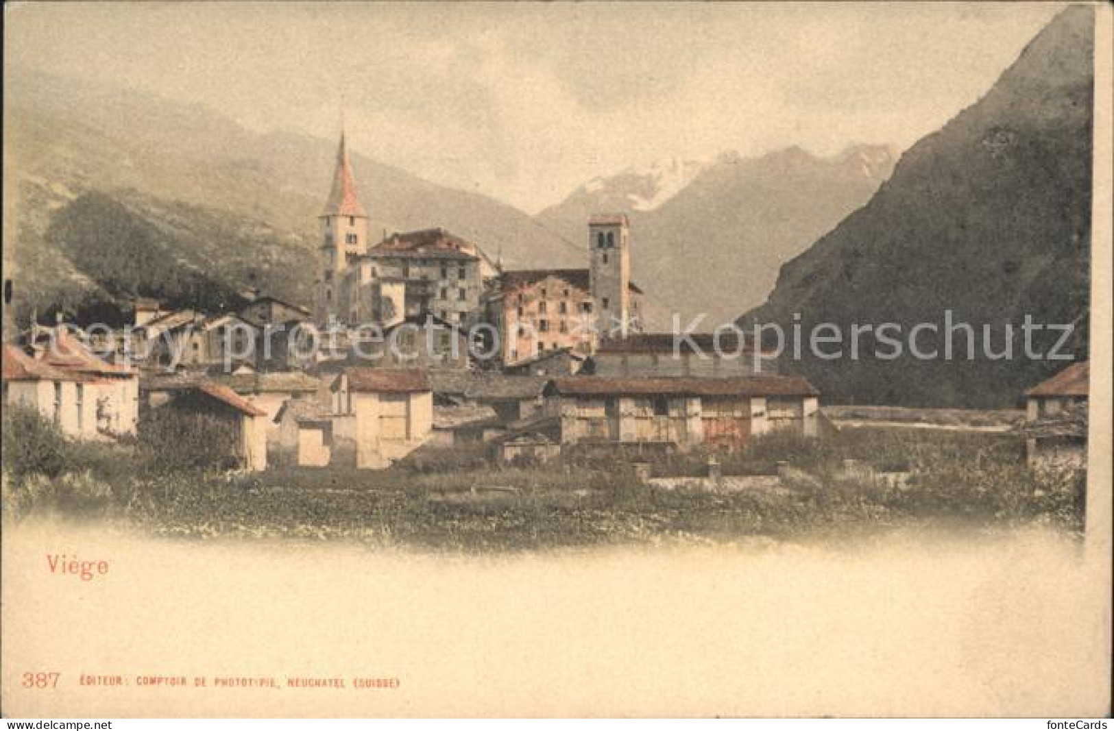 11837016 Visp Viege Ortsansicht Alpen Visp - Other & Unclassified