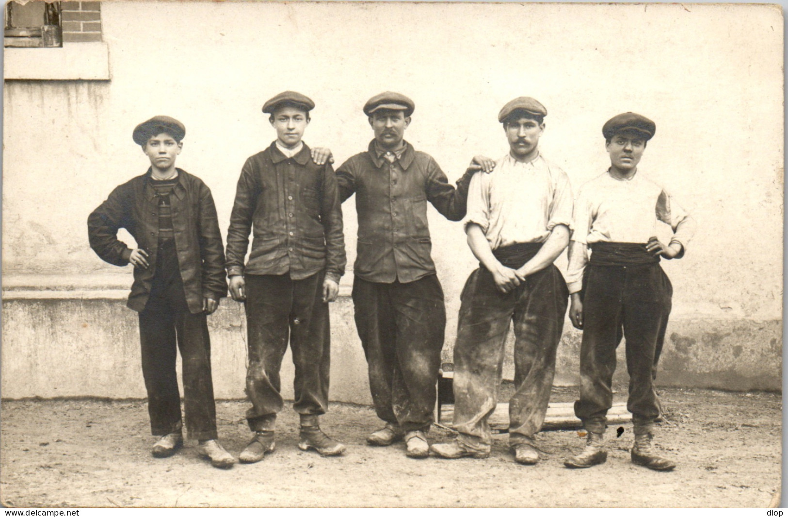 CP Carte Photo D&#039;&eacute;poque Photographie Vintage Ouvrier Travail Homme Casquette - Non Classés