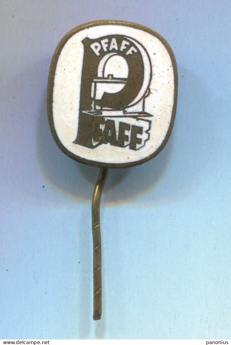 PFAFF - Sewing Machine Nahmaschine, Vintage Pin Badge Abzeichen, Enamel - Marcas Registradas