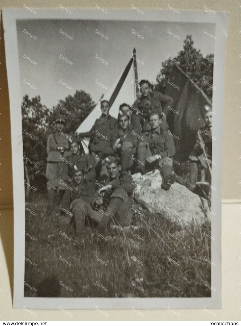 Italia Foto Militari MONTE D'ELMO Dolomiti 1934. 80x60 Mm. - Oorlog, Militair