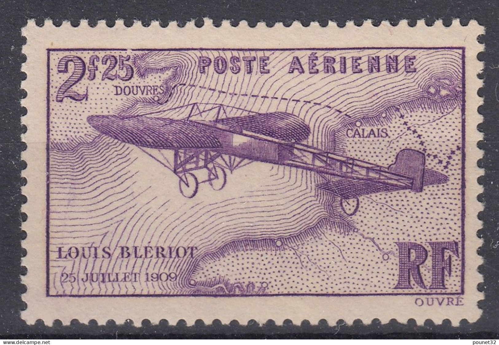 TIMBRE FRANCE POSTE AERIENNE BLERIOT N° 7 NEUF ** GOMME SANS CHARNIERE - A VOIR - 1927-1959 Mint/hinged