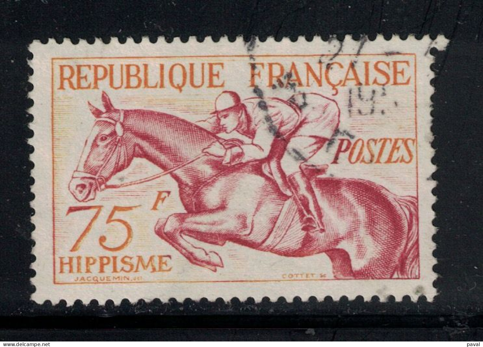N°965 OBLITERE, FRANCE.1953, HIPPISME - Gebruikt
