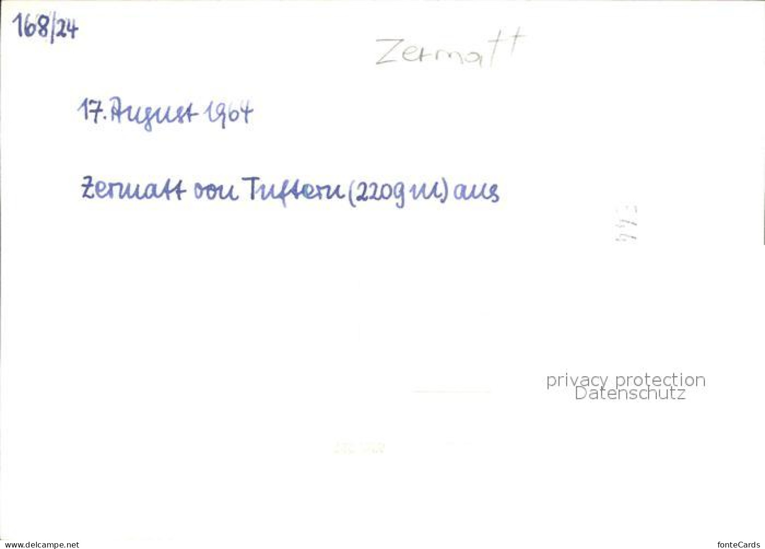 11825627 Zermatt VS Von Tuftern Aus   - Other & Unclassified