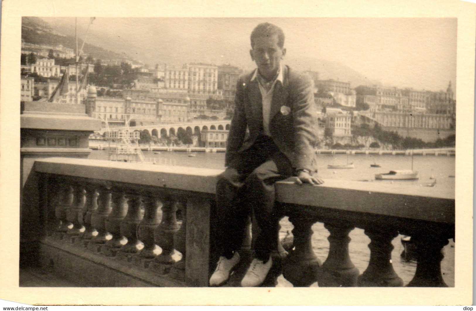 CP Carte Photo D&#039;&eacute;poque Photographie Vintage Monaco Monte Carlo Jeune Homme - Unclassified