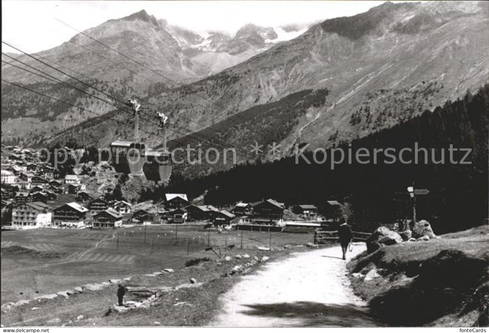 11825577 Saas-Fee Seilbahn Cafe Gletschergrotte Saas-Fee - Other & Unclassified