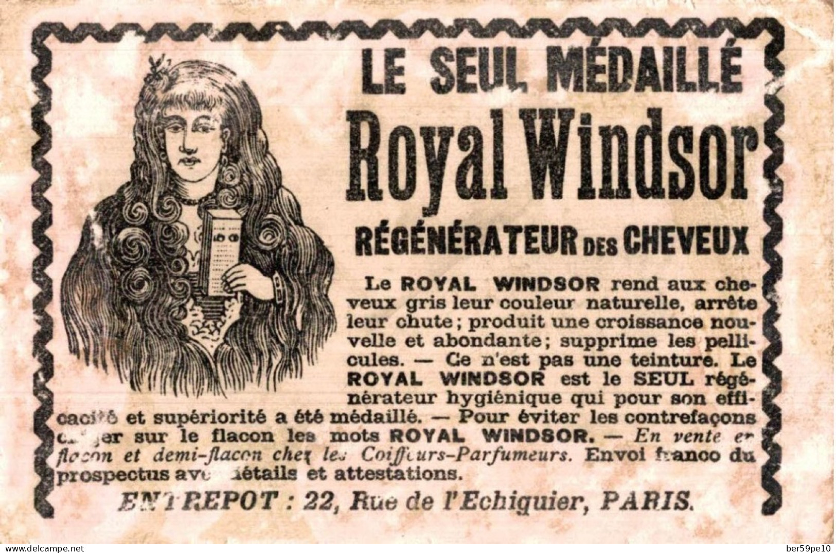 CHROMO ROYAL WINDSOR  REGENERATEUR DES CHEVEUX PASCAL - Other & Unclassified