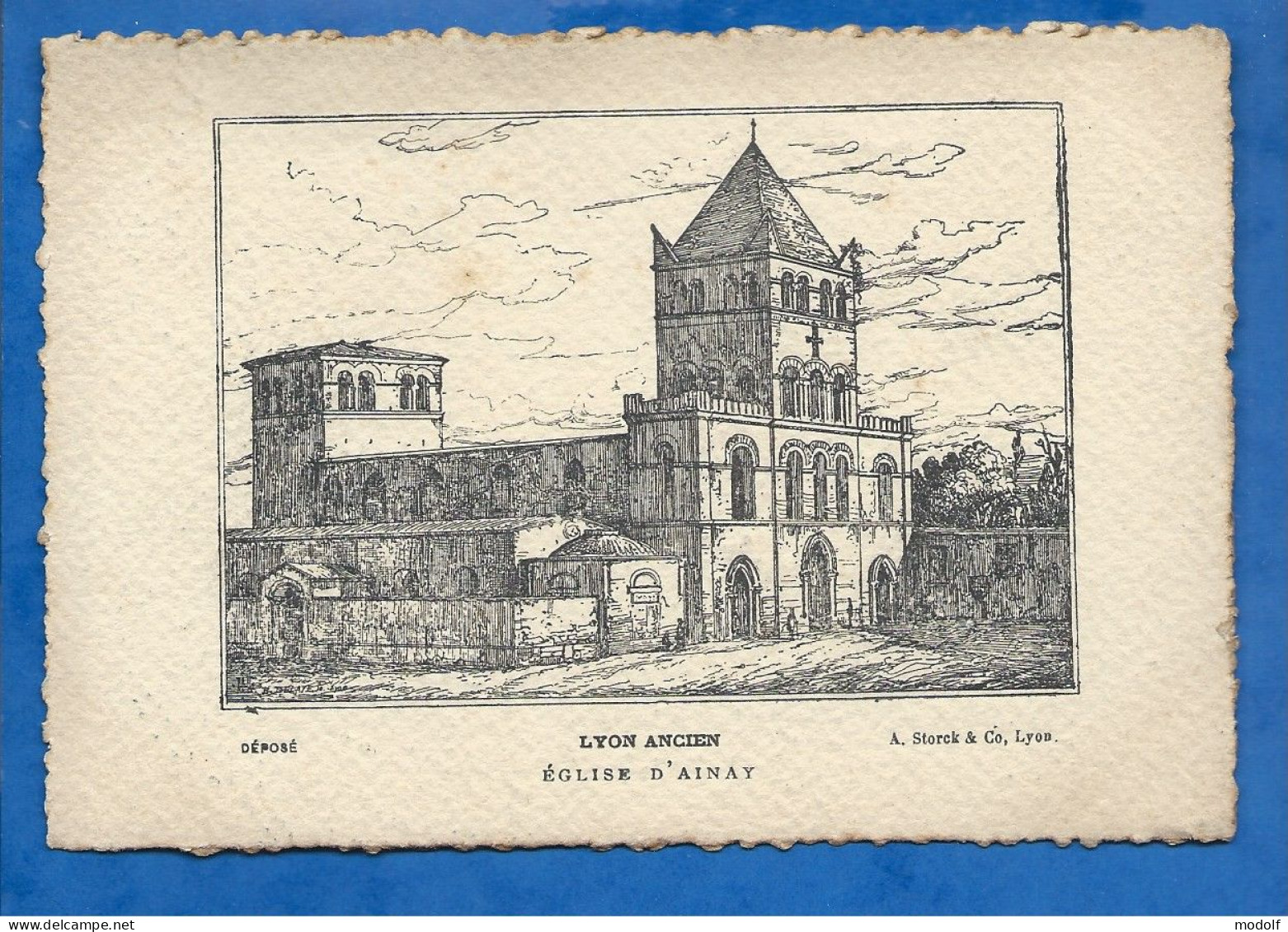 CPA - 69 - Lyon Ancien - Eglise D'Ainay (gravure) - Non Circulée - Autres & Non Classés