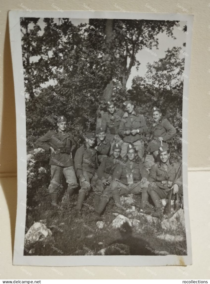 Italia Foto Militari MONTE D'ELMO Dolomiti 1934. 80x60 Mm. - Guerre, Militaire