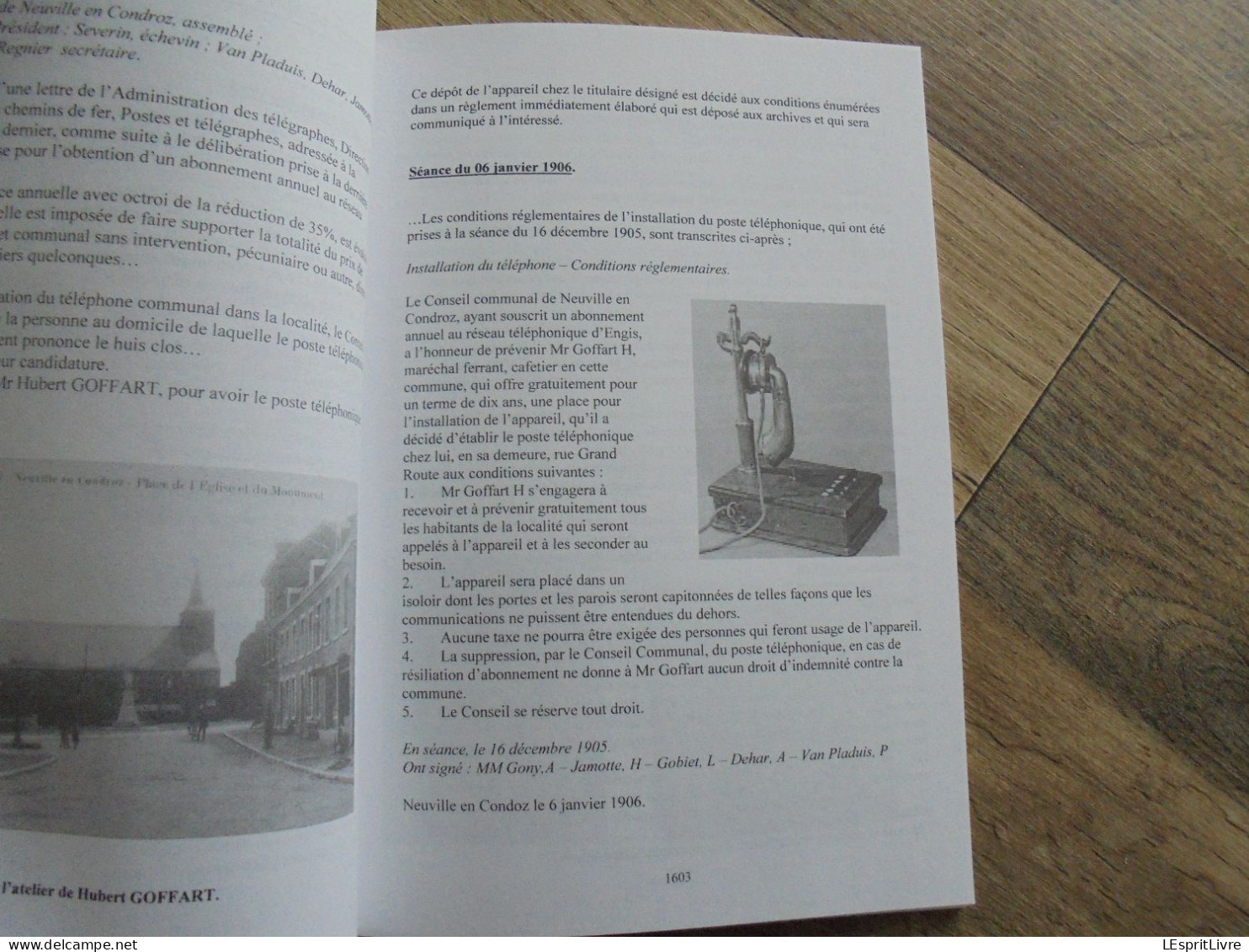 MEMOIRE DE NEUPRE N° 42 Régionalisme Téléphone Télégraphe Neuville Condroz Radio Plainevaux Moulin Moulins Bornes