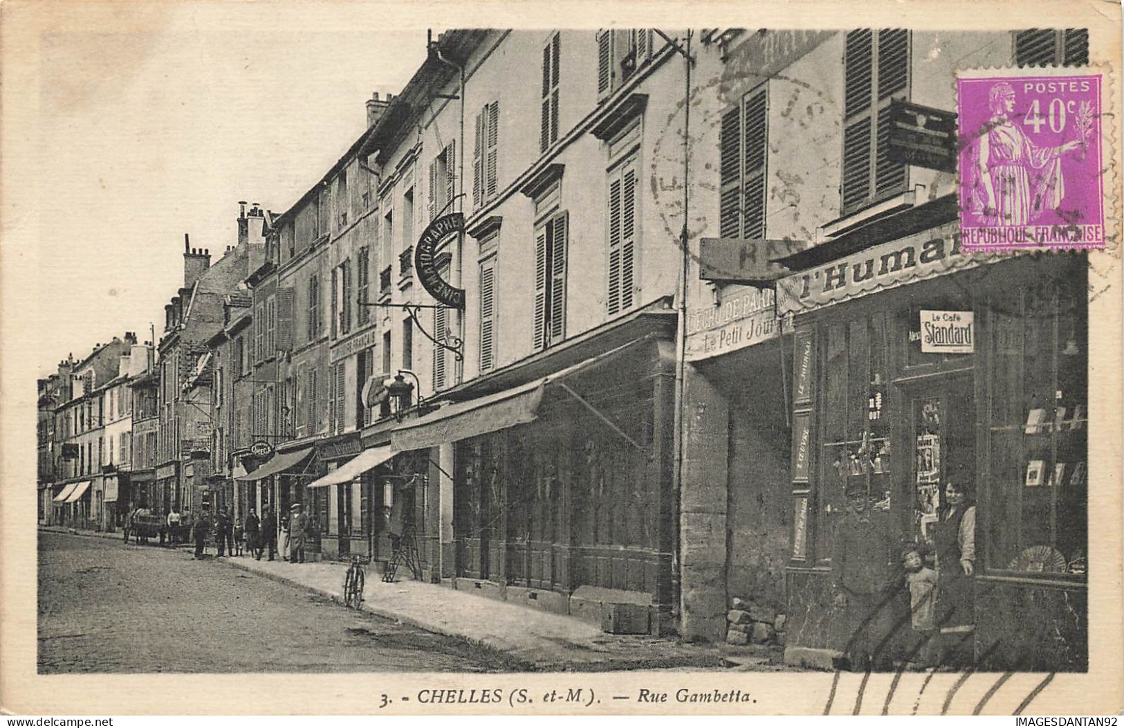 77 CHELLES #FG57349 RUE GAMBETTA LIBRAIRIE L HUMANITE - Chelles