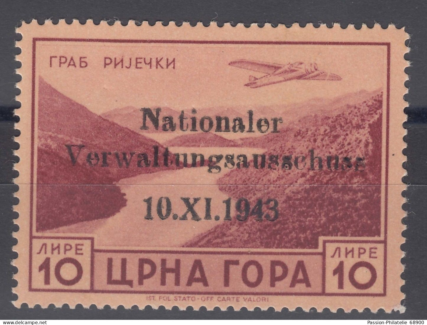 Germany Occupation Of Montenegro In WWII Complete 1943-1944 Mi#1-35 Excellent Never Hinged, Attest On Two Key Stamps - Occupation 1938-45