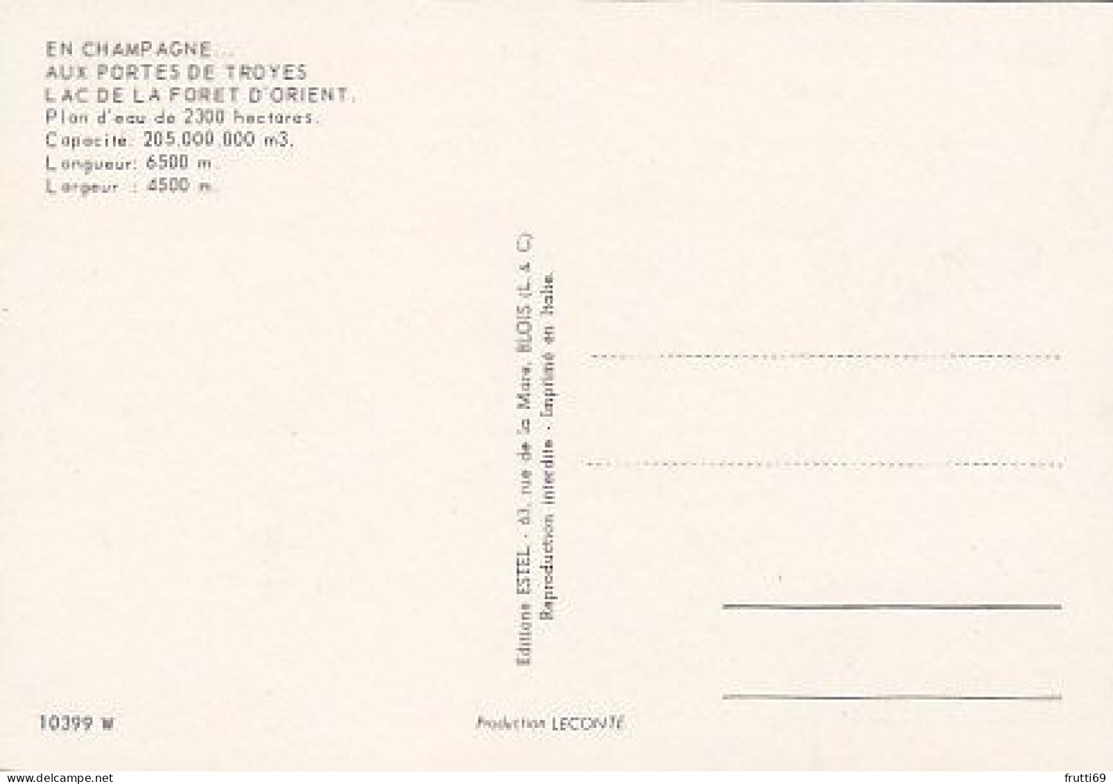 AK 211766 FRANCE - Lac D'Orient - Other & Unclassified