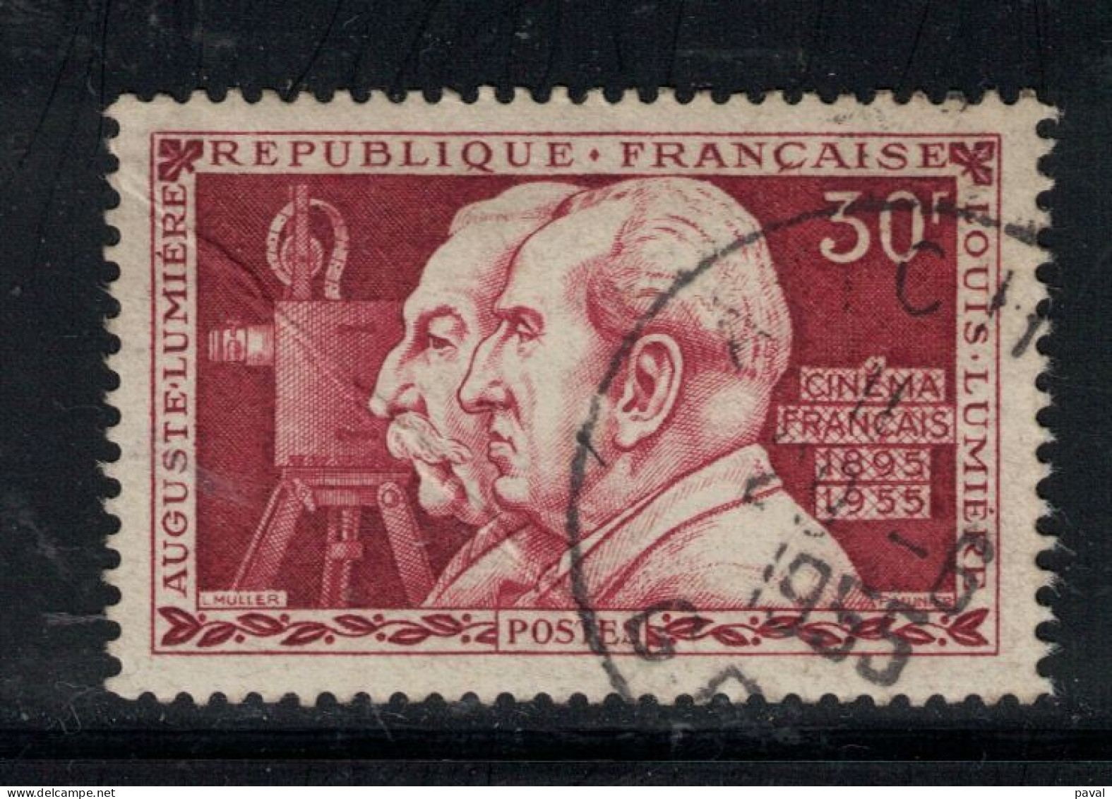 N°1033 OBLITERE, FRANCE.1955, LES FRERES LUMIERE. - Used Stamps