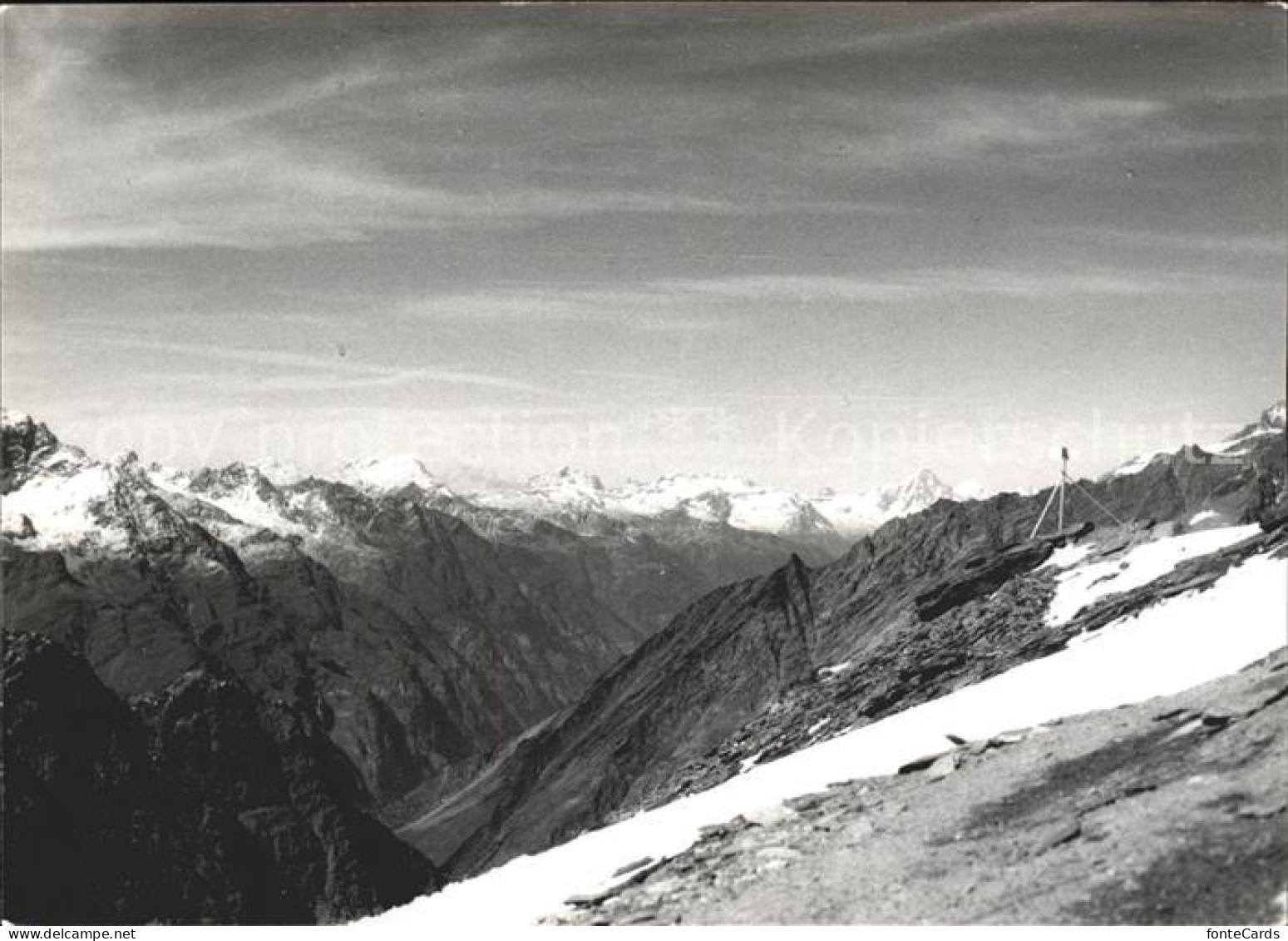 11825147 Zermatt VS Blick Vom Oberrothorn Mit Bietschhorn  - Other & Unclassified