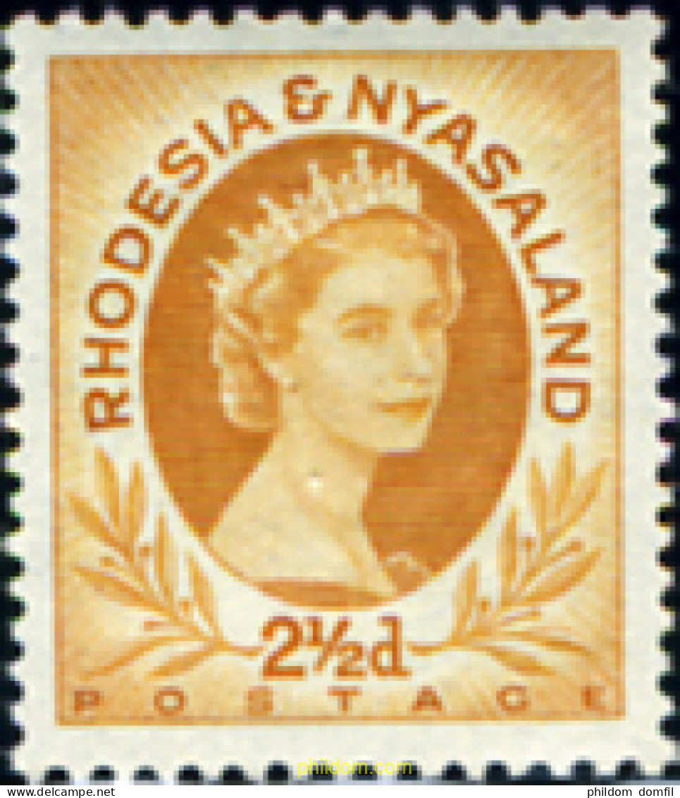 730924 MNH RODESIA Y NYASSALAND 1954 BASICA - Rhodésie & Nyasaland (1954-1963)