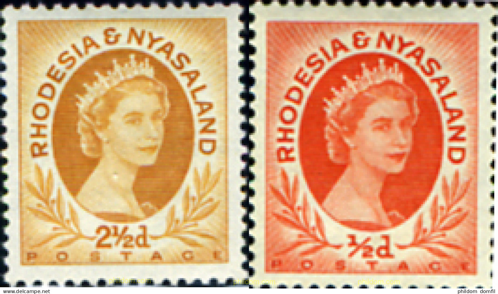 730923 MNH RODESIA Y NYASSALAND 1954 BASICA - Rhodesia & Nyasaland (1954-1963)
