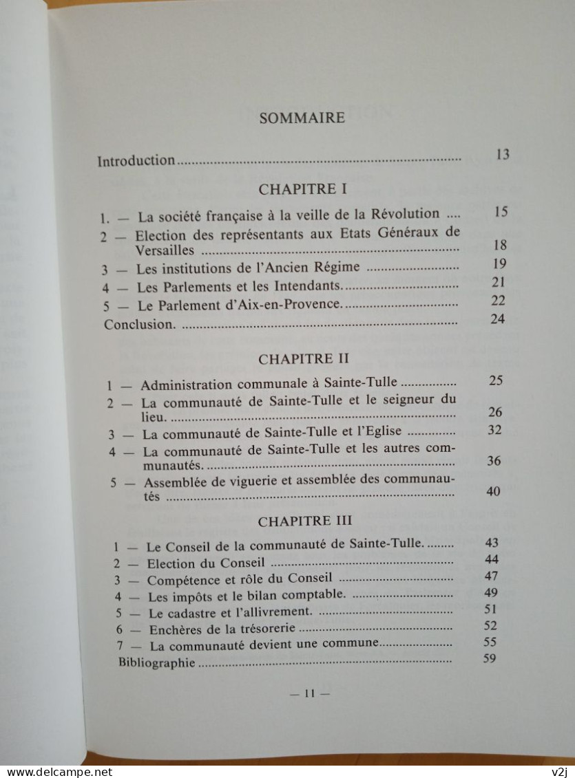 Sainte-Tulle Un Village Pendant La Révolution. C. Blanc, M. Donato, Jean Vivoli - Provence - Alpes-du-Sud