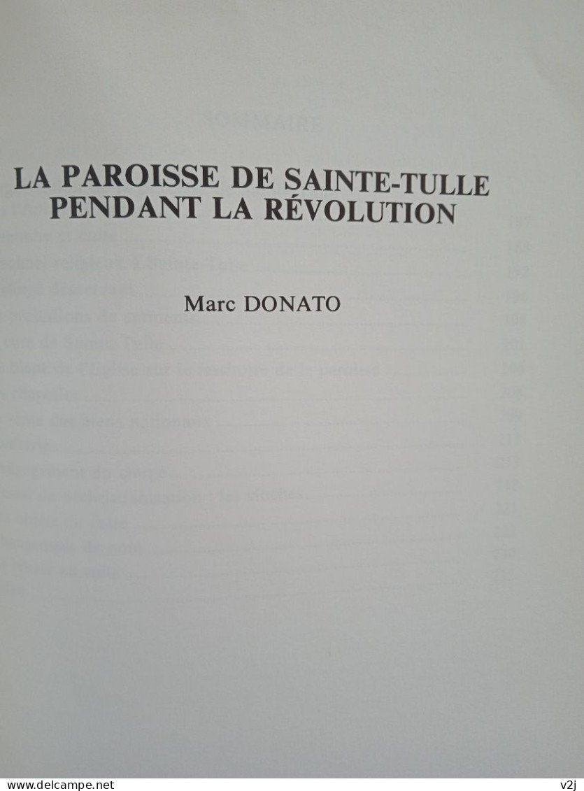 Sainte-Tulle un village pendant la Révolution. C. Blanc, M. Donato, Jean Vivoli