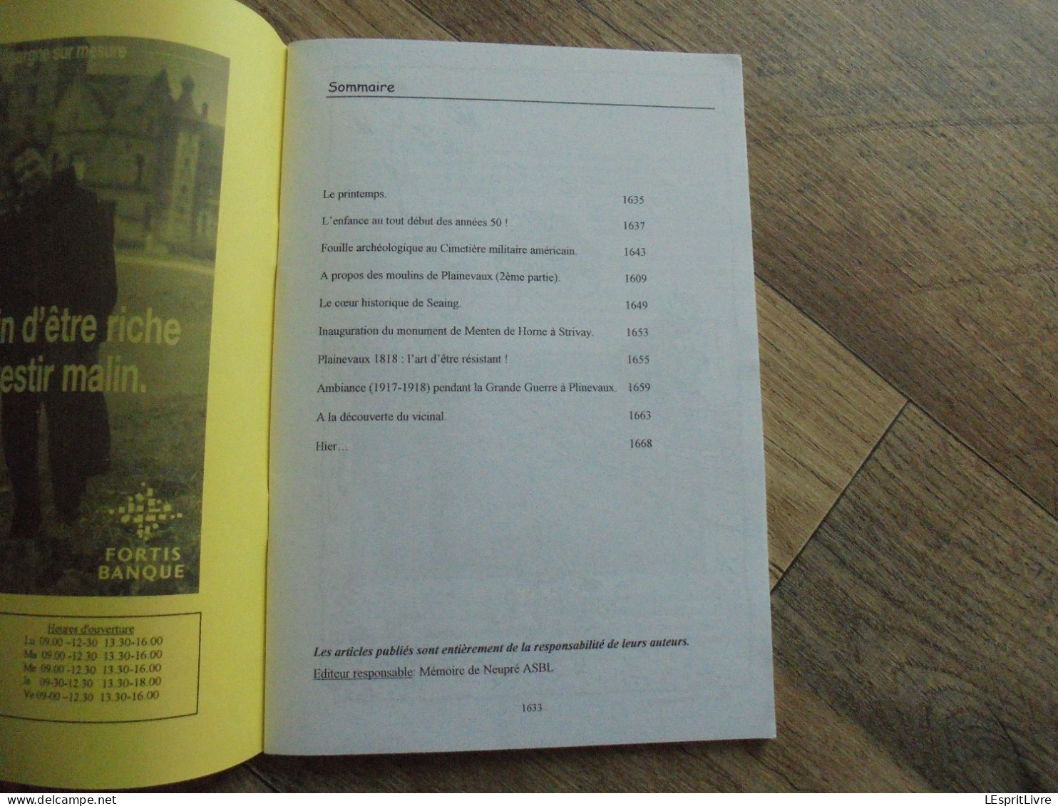 MEMOIRE DE NEUPRE N° 43 Régionalisme Neuville Condroz Plainevaux Moulin Moulins Tram Vicinal Ligne Clavier - Bélgica