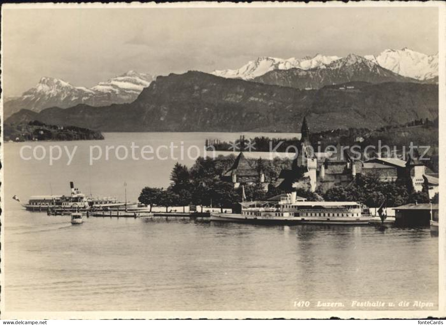 11822527 Luzern LU Festhalle Fahrgastschiffe Alpensicht Luzern - Sonstige & Ohne Zuordnung