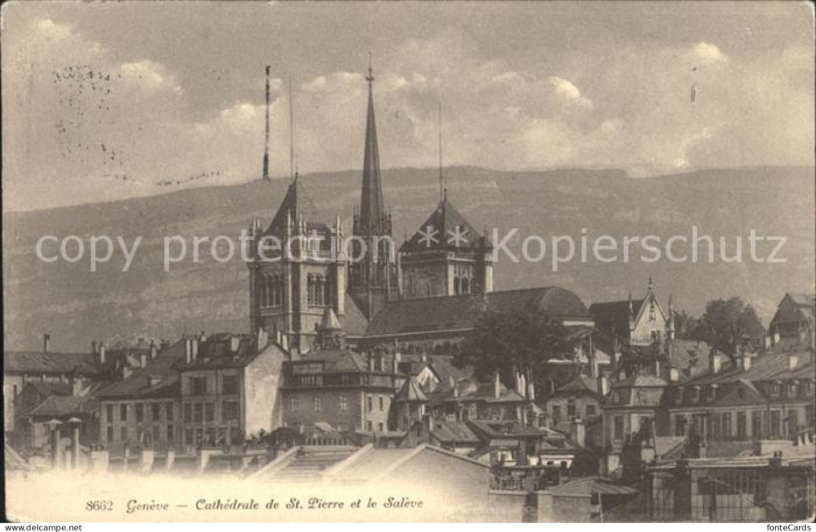 11820176 Geneve GE Cathedrale De St Pierre Et Le Saleve Geneve - Otros & Sin Clasificación