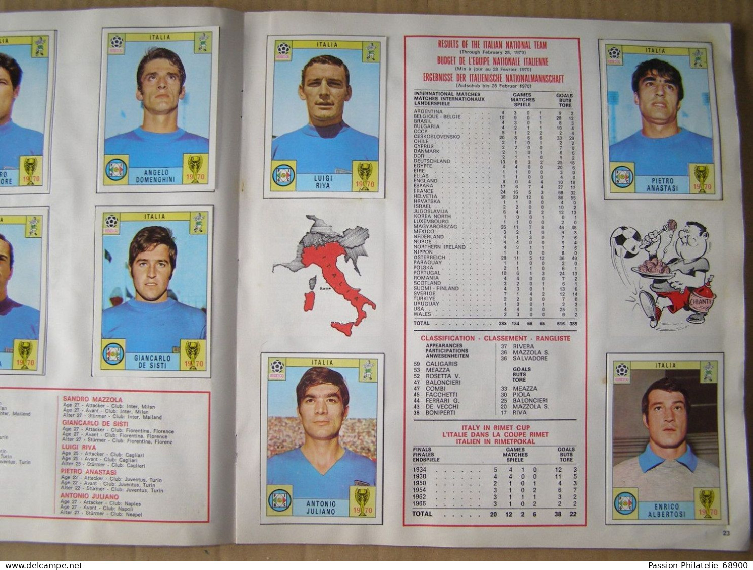 Mexico 1970 - album Panini