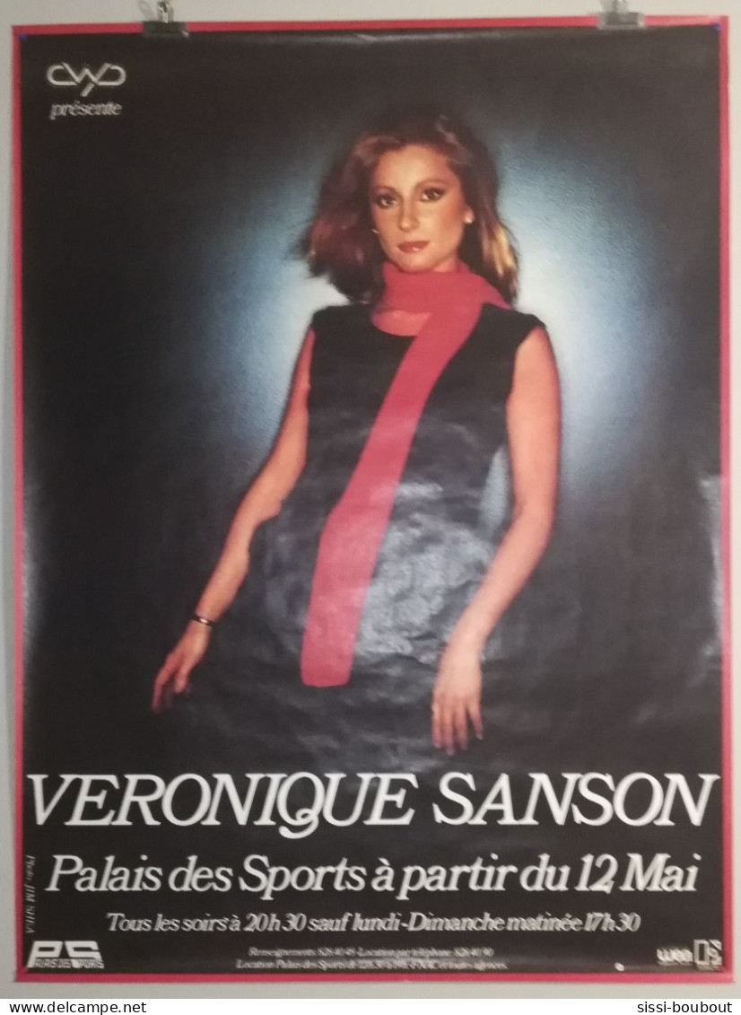 Affiche Originale De "Véronique SANSON" Spectacle Palais Des Sports De 1981 - Plakate & Poster