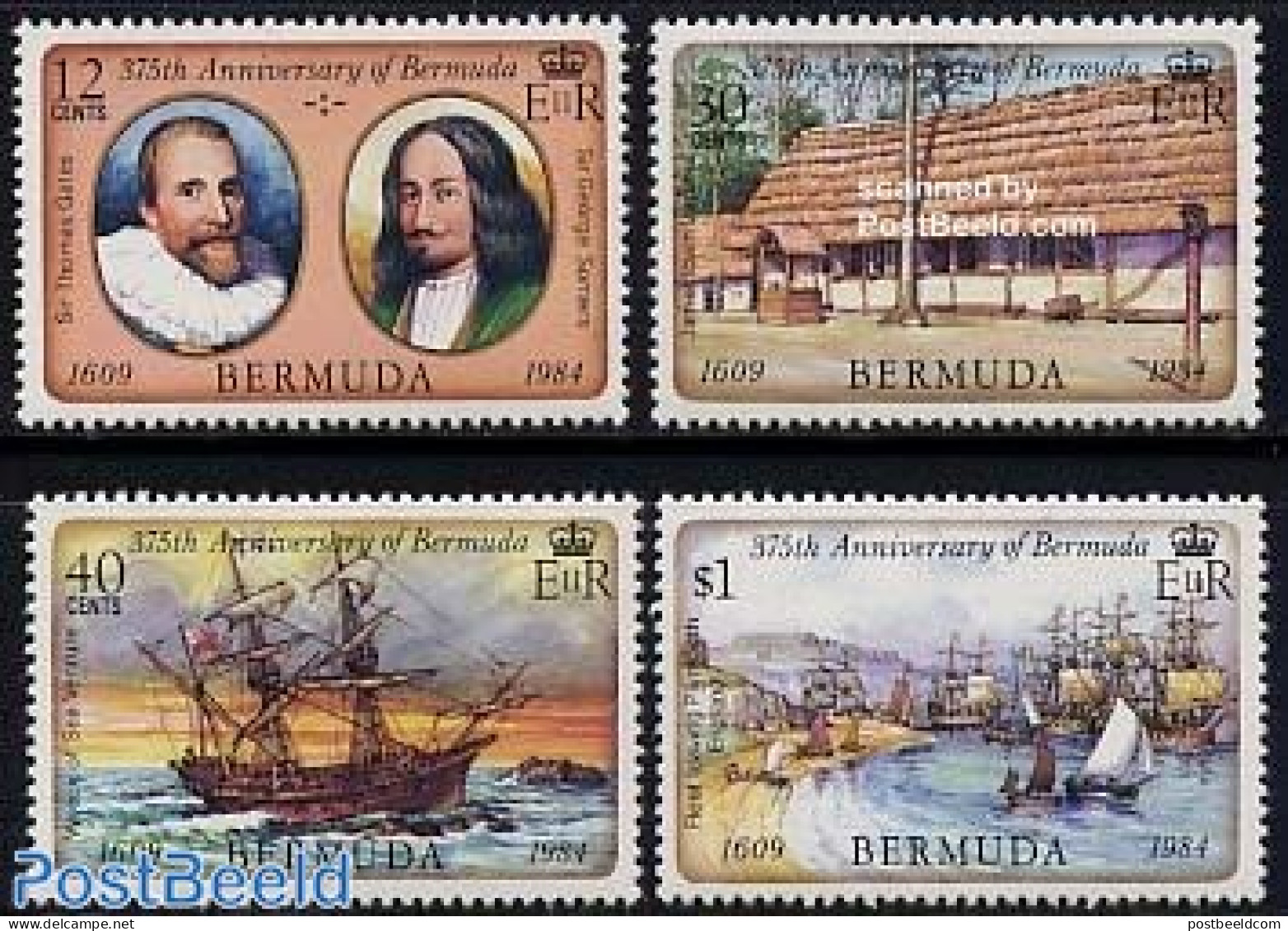 Bermuda 1984 Discovery Of Bermuda 4v, Mint NH, History - Transport - Explorers - Ships And Boats - Erforscher