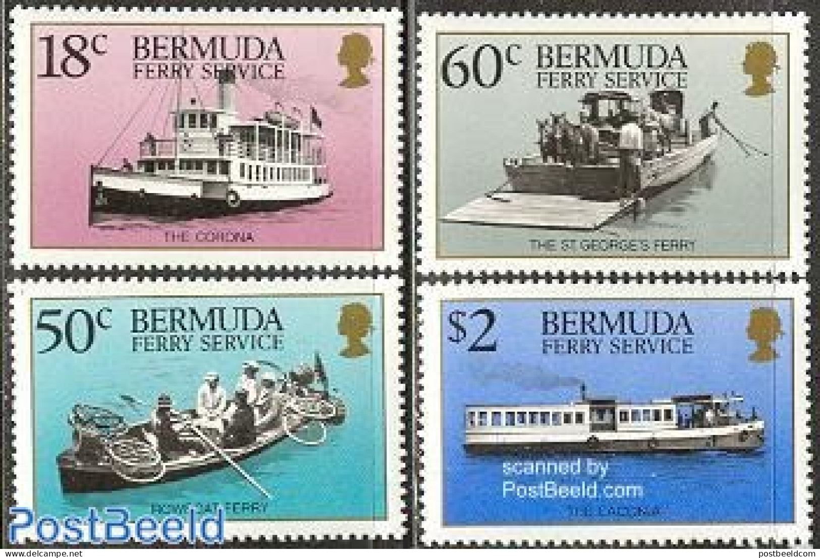 Bermuda 1989 Ferry Services 4v, Mint NH, Transport - Ships And Boats - Bateaux