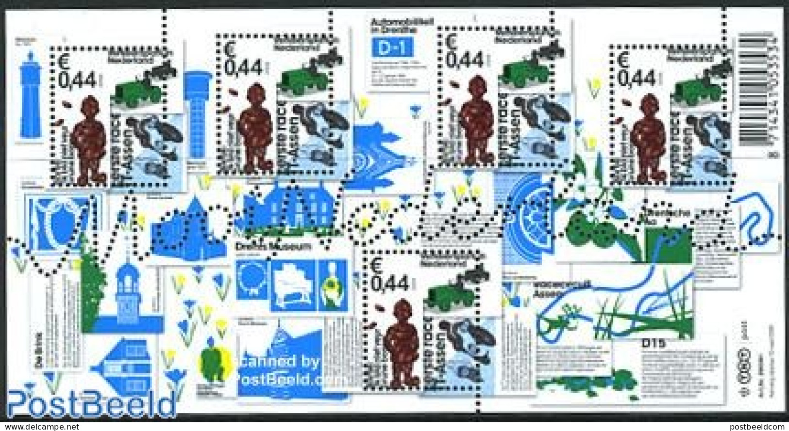 Netherlands 2009 Beautiful Holland, Assen S/s, Mint NH, Transport - Motorcycles - Traffic Safety - Unused Stamps